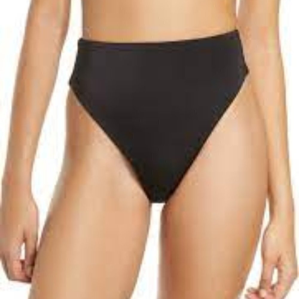 NWT Chelsea28 Nordstrom High rise Bikini Bottoms Easy Retro Sz‎ M